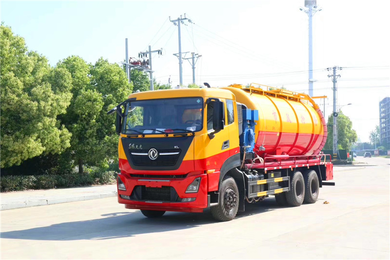 國六東風天龍后雙橋清洗吸污車 國六東風天龍后雙橋清洗吸污車